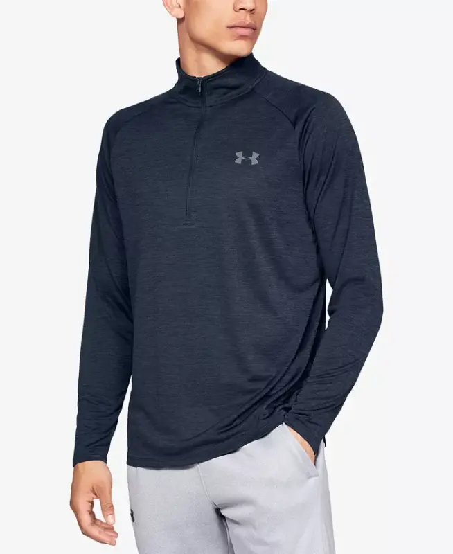 Men's UA Tech Half-Zip Pullover Sweatshirt - Navy - UNDER ARMOUR