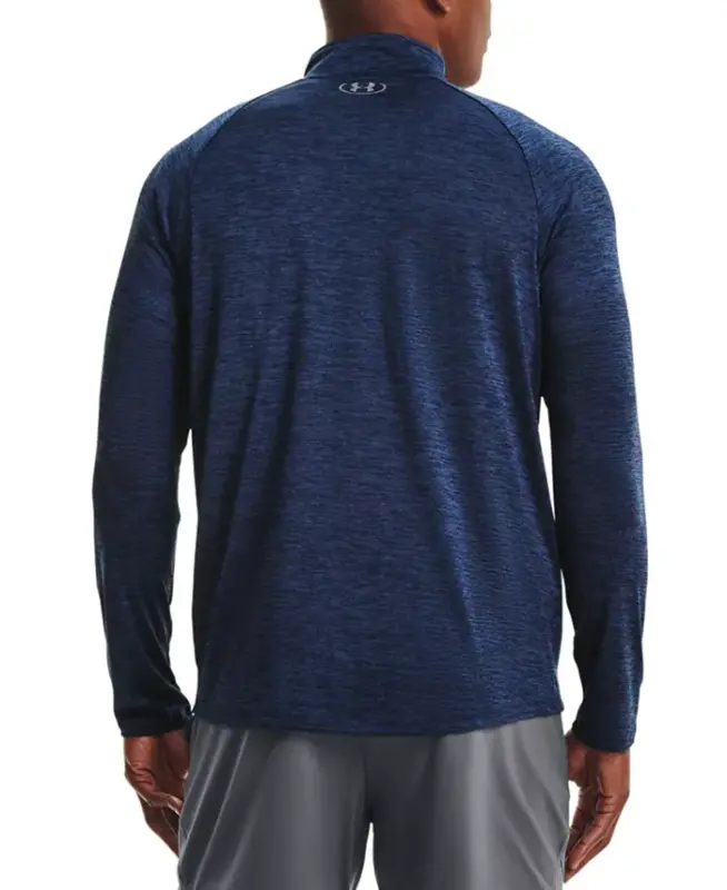 Men's UA Tech Half-Zip Pullover Sweatshirt - Navy - 4