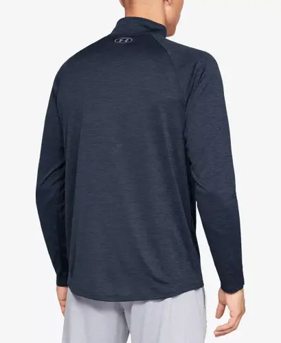 Men's UA Tech Half-Zip Pullover Sweatshirt - Navy - 5