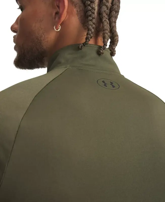Men's UA Tech Half-Zip Pullover-Od Green / Blk - 5