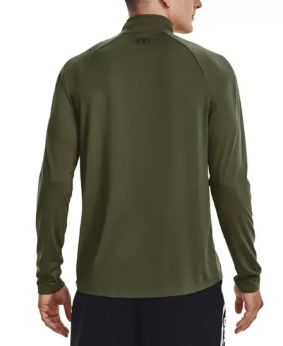 Men's UA Tech Half-Zip Pullover-Od Green / Blk - 7