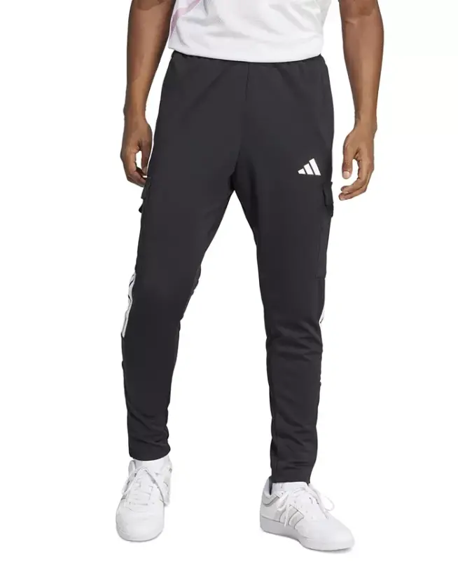 Men's Three-Stripes Tiro Cargo Pants - Black/wht - 1