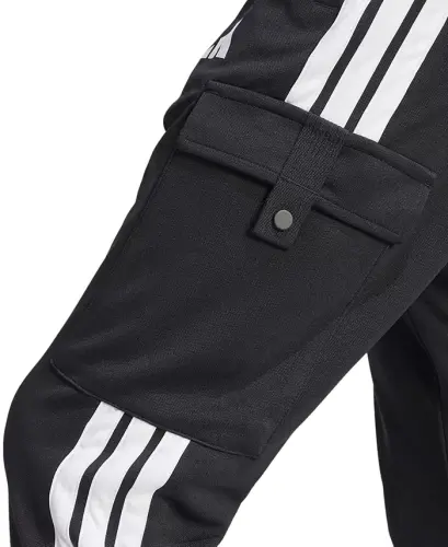 Men's Three-Stripes Tiro Cargo Pants - Black/wht - 3