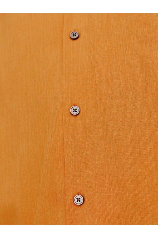 Erkek V yaka Gömlek JPRCCAARON RESORT SHIRT S/S LN 12251027 - Peach Caramel - 3
