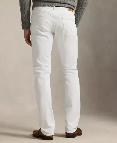 Men's Varick Slim Straight Jeans - New Hudson White - 3
