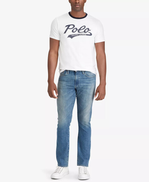 Erkek Varick Slim Straight Jeans Mavi - 3