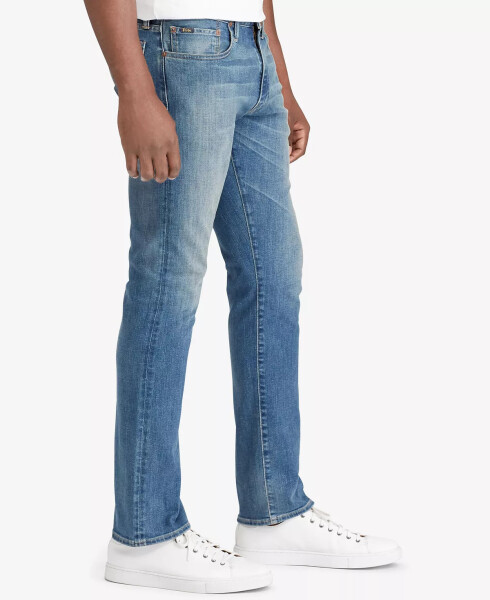 Erkek Varick Slim Straight Jeans Mavi - 4