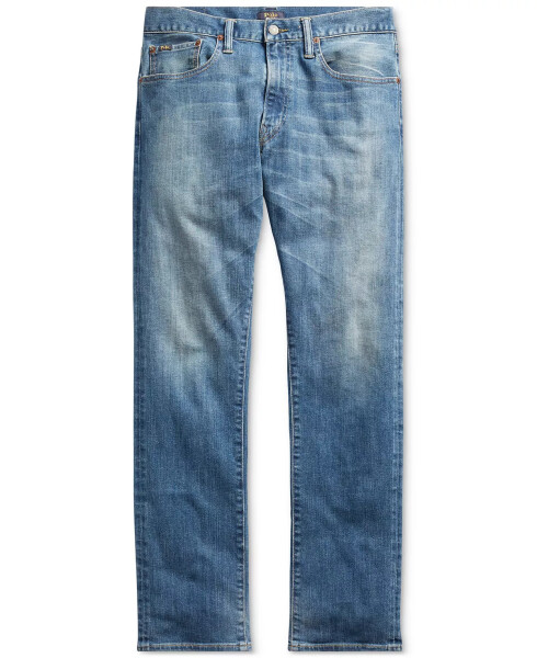 Erkek Varick Slim Straight Jeans Mavi - 5