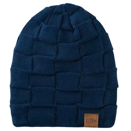 REDESS Beanie Hat for Men and Women Winter Warm Hats Knit Slouchy Thick Skull Cap - 2