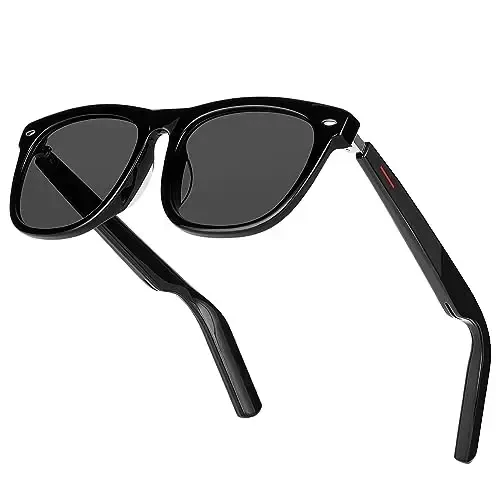 Smart Sunglasses with AAC Speaker for Men Women, Remote Photo Open Ear Music Hand-free Calling, Fit Large Faces Unisex Audio Intelligent Sunglasses, for Friends family - 1