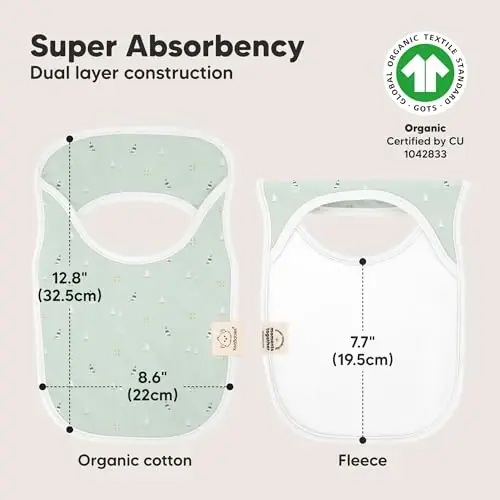 8-Pack Baby Bibs for Boys, Girls - Pullover Bibs for Drooling Teething Baby Girl & Boy Toddler, Newborn, Soft & Absorbent, Cute Colors, Large Torso Coverage Keep Infant Clean & Dry (Vessels) - 3