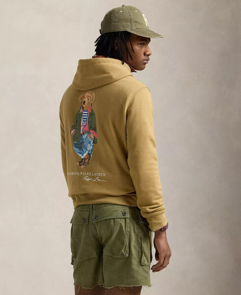 Erkek Vintage Kalıp Grafik Sweatshirt Camel - 2