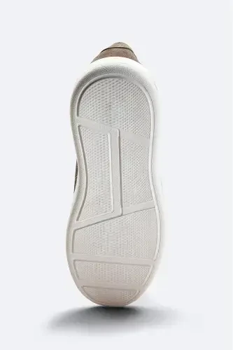 Erkek Vizon %100 Süet Esnek Taban Hafif Casual Ayakkabı B008002-Vizon - 5