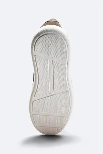 Erkek Vizon %100 Süet Esnek Taban Hafif Casual Ayakkabı B008002-Vizon - 5