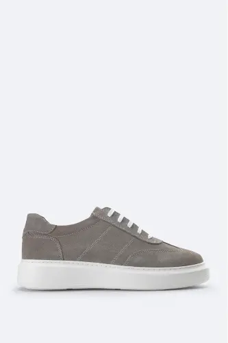 Erkek Vizon %100 Süet Esnek Taban Hafif Casual Ayakkabı B008002 - Vizon 