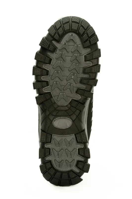 Erkek Watertight Füme Siyah Trekking Kürklü Fermuarlı Bot 2132-Füme Siyah - 3