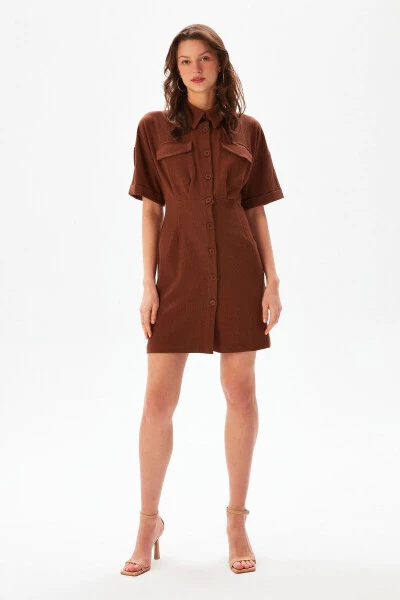 Erkek Yaka Gömlek Elbise - 3