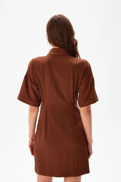 Erkek Yaka Gömlek Elbise - 5