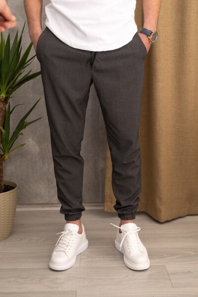 Erkek Yazlık Jogger Pantolon Füme - 2