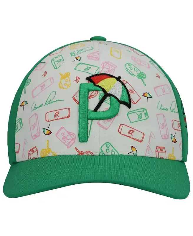 Men's Green Arnold Palmer Invitational Snapback Hat - Green - 2