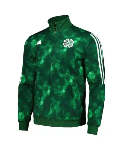 Men's Green Celtic Lifestyle Full-Zip Track Top - Green - ADIDAS (1)