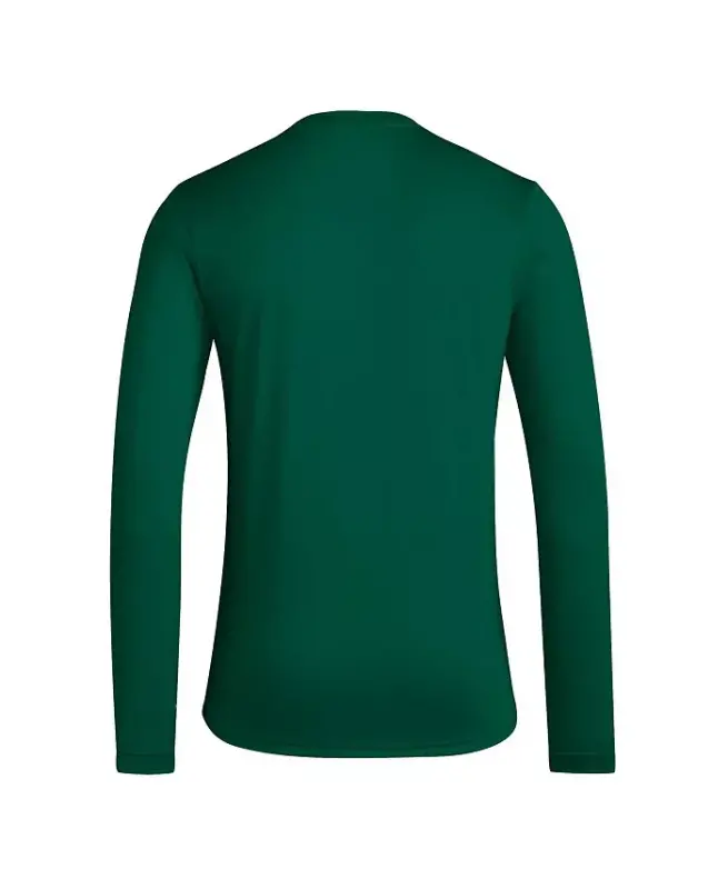 Men's Green Miami Hurricanes Locker On-Court In the Fade Long Sleeve T-Shirt - Green - 3