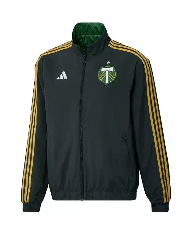 Men's Green Portland Timbers 2023 On-Field Anthem Full-Zip Reversible Team Jacket - Green - 2