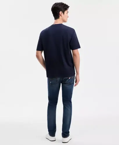 Men's Destroyed Slim Tapered Fit Jeans - Calabasas Wash - 3