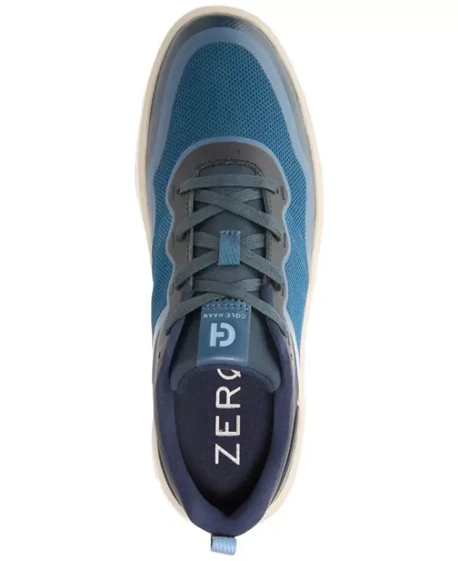 Men's Generation ZERØGRAND Stitchlite ™ Lace-Up Sneakers - Blue Wing Teal-Oxford Tan-Ivory - 7
