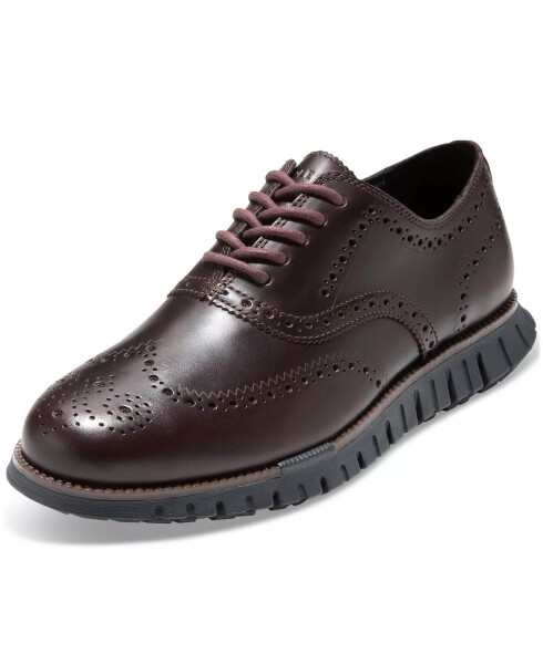 Erkek ZERØGRAND Remastered Wingtip Oxford Klasik Ayakkabı Madeira / Siyah - 7