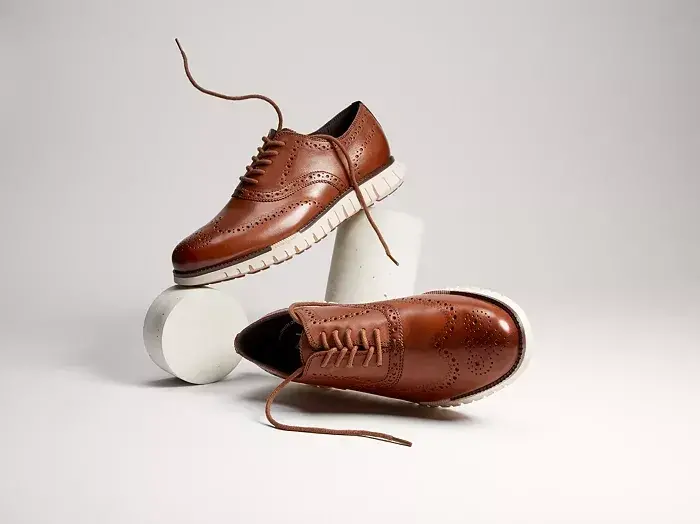 Men's ZERØGRAND Remastered Lace-Up Wingtip Oxford Shoes - 10