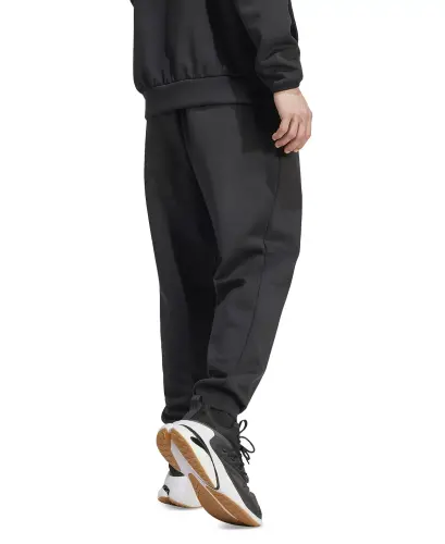 Men's Z.N.E. Elastic Drawstring Logo Track Pants-Black - 2