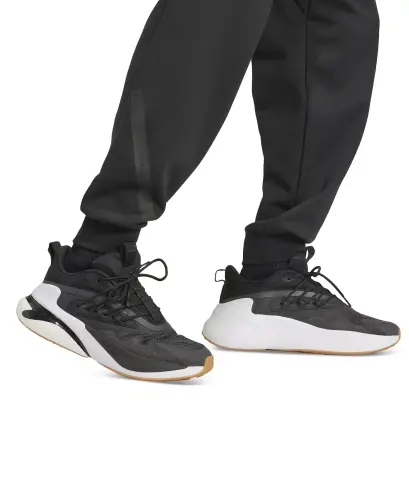 Men's Z.N.E. Elastic Drawstring Logo Track Pants-Black - 5