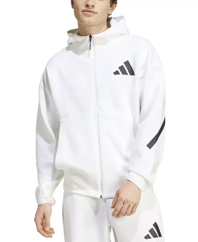 Men's Z.N.E. Zip Hoodie - White - 1