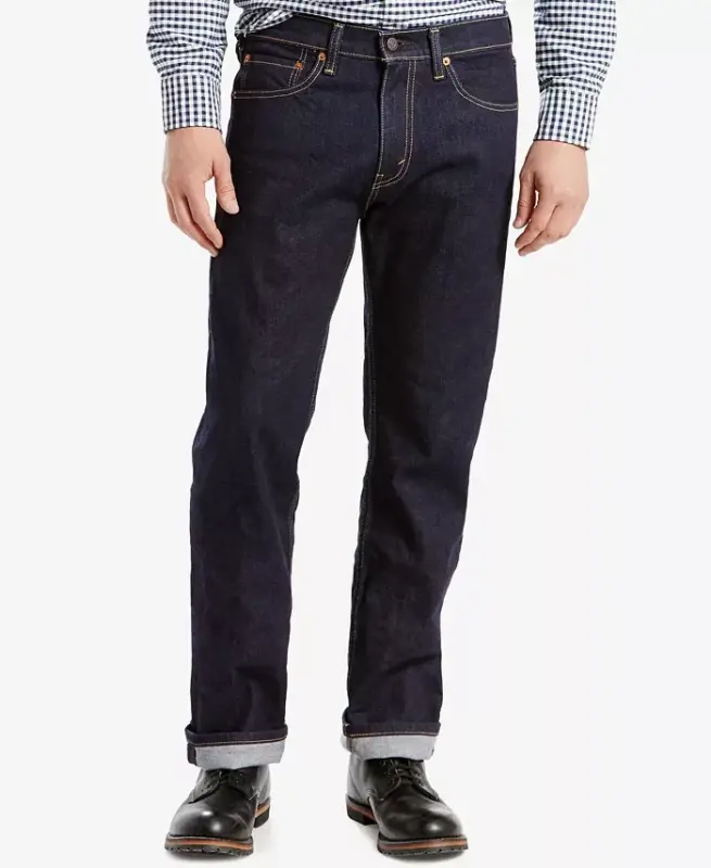 Levi’s Men’s 505™ Regular-Fit Stretch Jeans - Rinse Stretch - 1