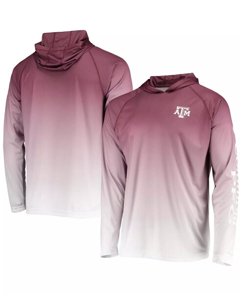 Erkekler Bordo Texas A&M Aggies Terminal Tackle Omni-Shade UPF 50 Uzun Kollu Kapüşonlu Tişört Bordo - 2