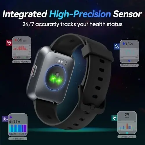 Smart Watches for Men Android & iPhone, 1.8