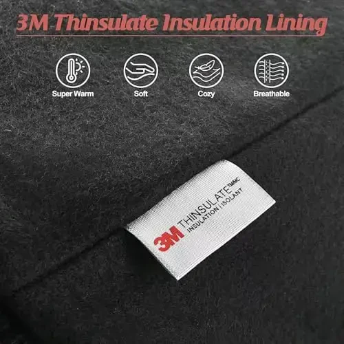 Beanie Hats for Men 30% Merino Wool Knit Hat, Winter Hats for Women Thick Warm Lined, Beanie for Women Cold Weather Skull Cap - BEANIE (1)