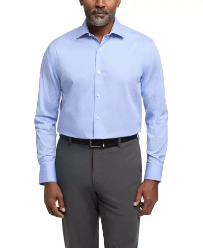 Men's TH Flex Twill Shirt, Regular Fit - Blue - 1