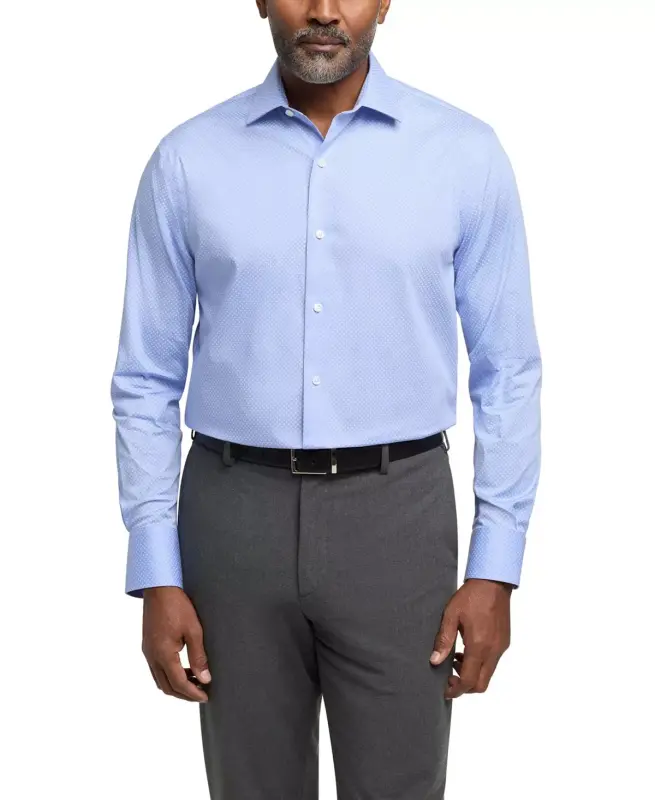 Men's TH Flex Twill Shirt, Regular Fit - Blue - 1