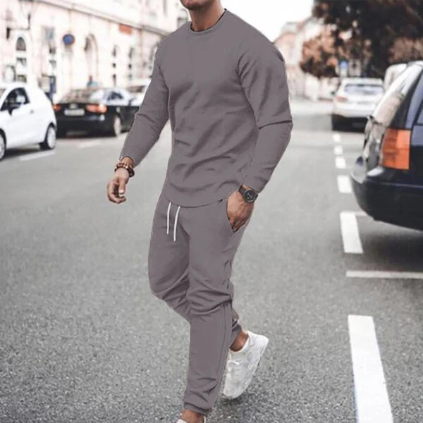 Sweatsuits 2 Piece Outfits for Men Sports Tracksuit Casual Running Jogging Clothing Fashion Pullovers Pant Set- - NEBZCIV (1)