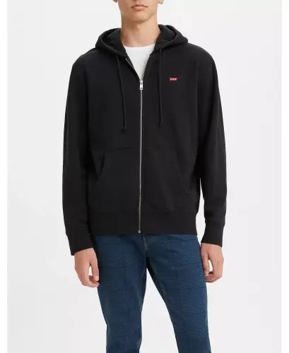 Men's Non-Graphic Zip-Up Standard Fit Hoodie - Mineral Black 
