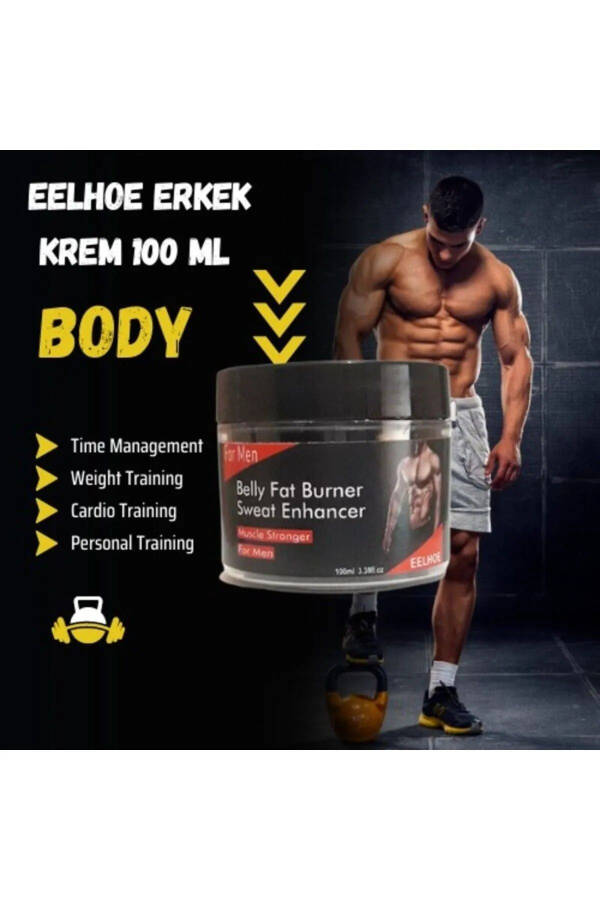 Erkekler İçin Karın Yağı Yakıcı Krem, 100 ml - 2