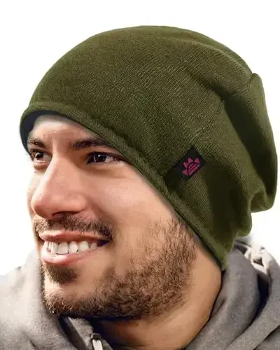 Lvaiz Winter Fleece Lined Knitted Beanie Hats for Men Reversible Windproof Watch Hat Warm Skull Cap for Women - LVAIZ (1)