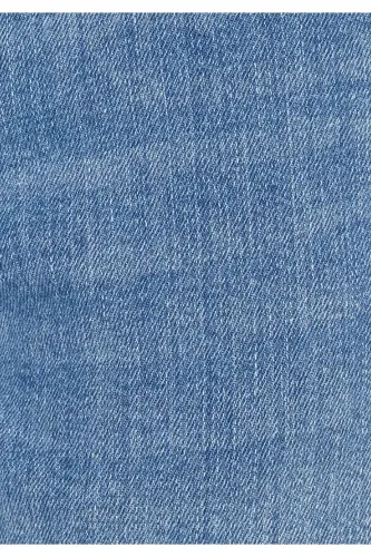 Straight Fit Düşük Bel Düz Paça Erkek İndigo Jean Pantolon - 7