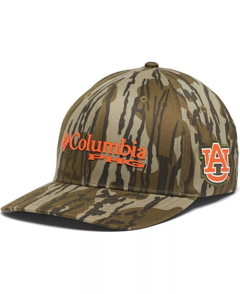 Erkekler için Mossy Oak Camo Auburn Tigers Bottomland Flex Şapka (Kamo) - 1