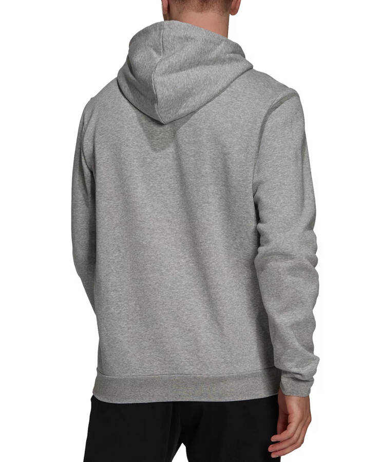 Erkekler İçin Rahat Essentials Polar Kapüşonlu Sweatshirt Orta Gri Melanj - 2