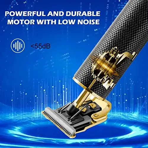 RQTYBUI Hair Clippers for Men - Cordless Electric Hair Trimmer Beard Trimmer Shaver, Zero Gapped Edgers with Guide Combs, Black - 6