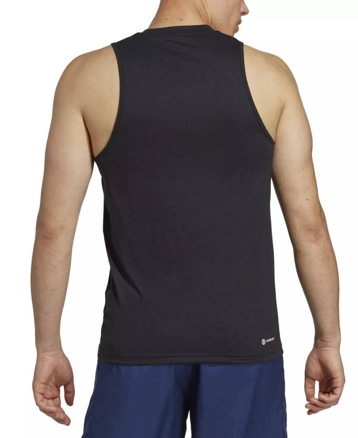 Erkekler İçin Slim Fit Feelready Antrenman Tankı Siyah - 7