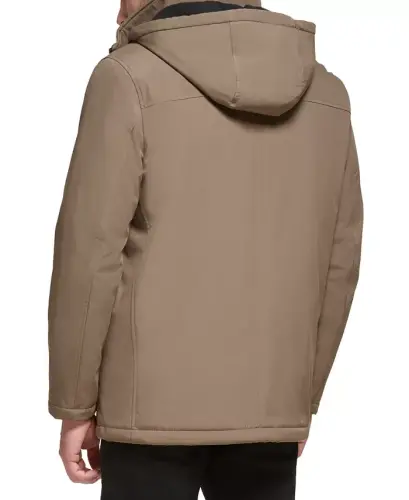 Men’s Infinite Stretch Jacket With Polar Fleece Lined Bib-Dark Tan - CALVIN KLEIN (1)